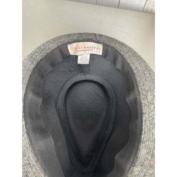 Four Buttons San Diego Hat Co Wool Blend Fedora Hat Bow Accent Women’s - Picture 3 of 5